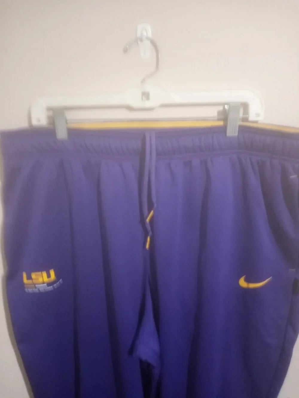 Nike LSU Tigers Pants Mens 2XL Purple Therma-Fit Sweatpants Training NCAA